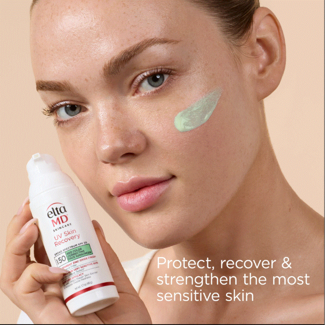 EltaMD UV Recovery Red Color Correcting Green Tint Broad Spectrum SPF 50