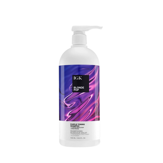 IGK Blonde Pop Purple Toning Shampoo-Jumbo