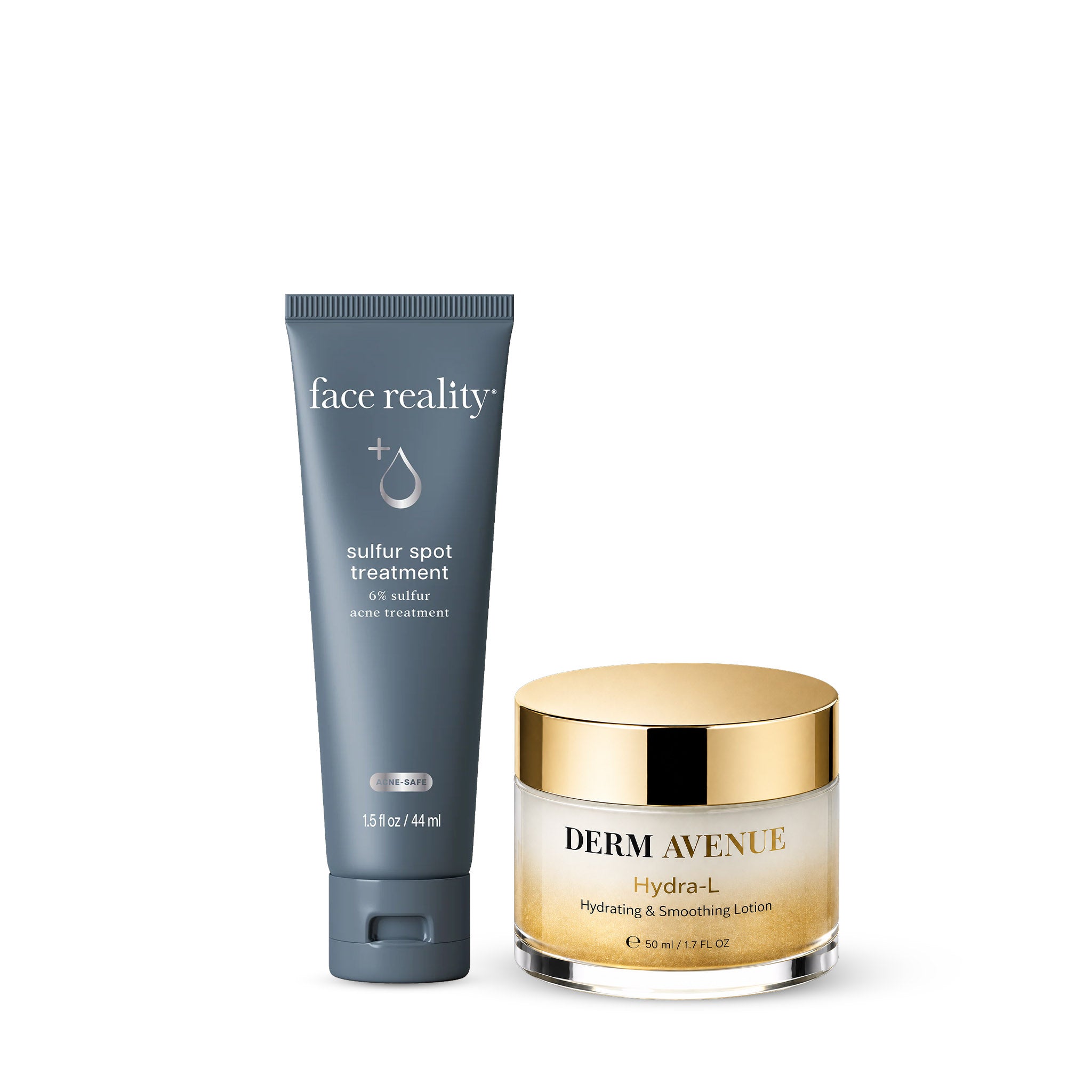 Face Reality Sulfur Spot Treatment + Dermavenue Hydra-L Lotion Bundle
