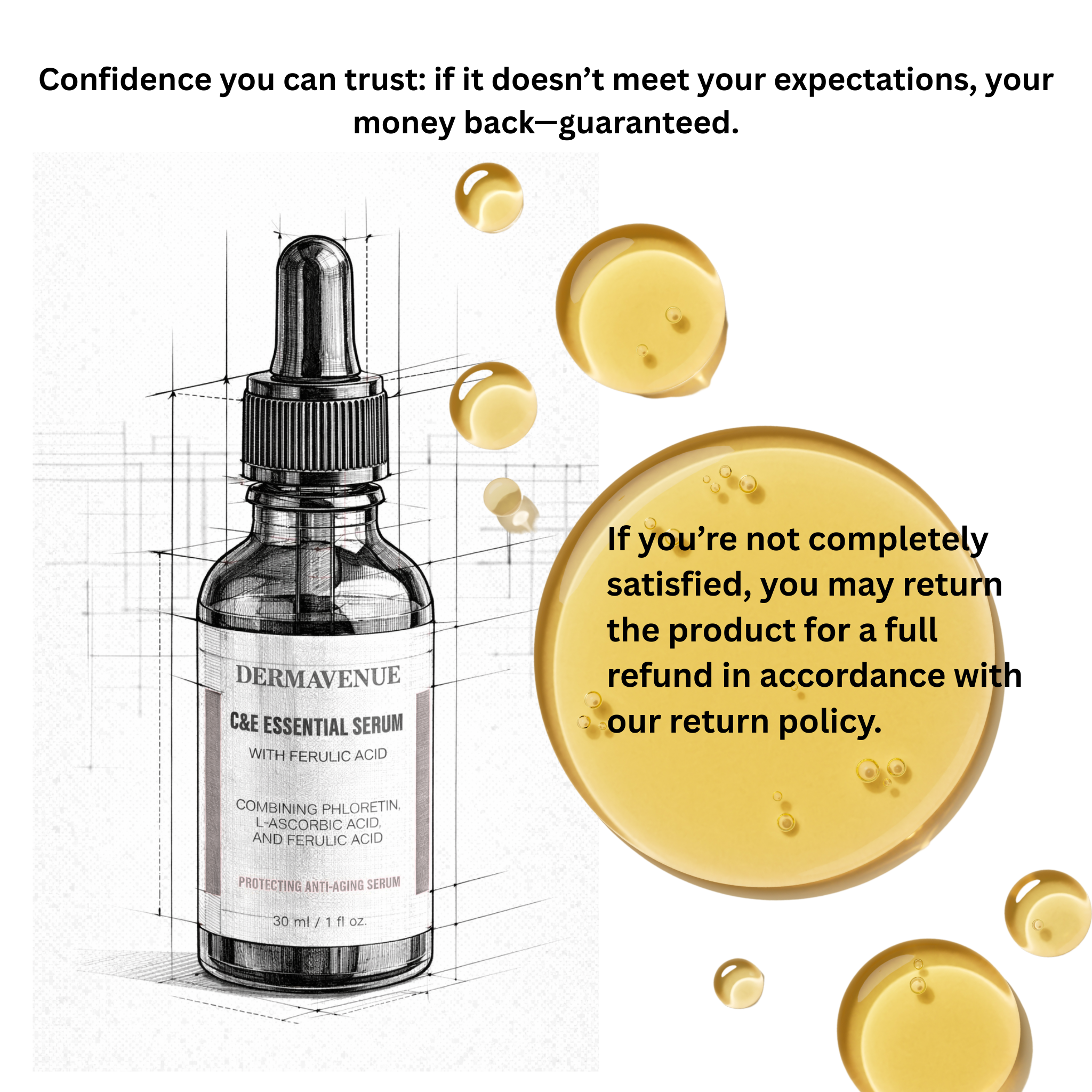 SkinCeuticals C E Ferulic 1 fl oz. SOLD OUT-Buy 1 Dermavenue C E Essential Serum Get a Your Second Bottle FREE