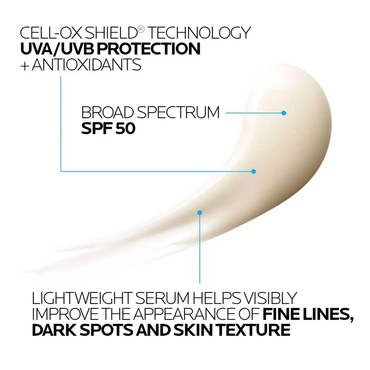 La Roche-Posay Anthelios AOX Antioxidant Serum with SPF 50 Sunscreen