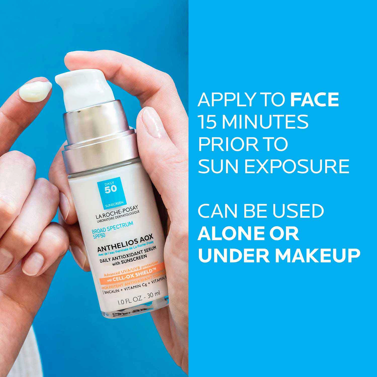 La Roche-Posay Anthelios AOX Antioxidant Serum with SPF 50 Sunscreen