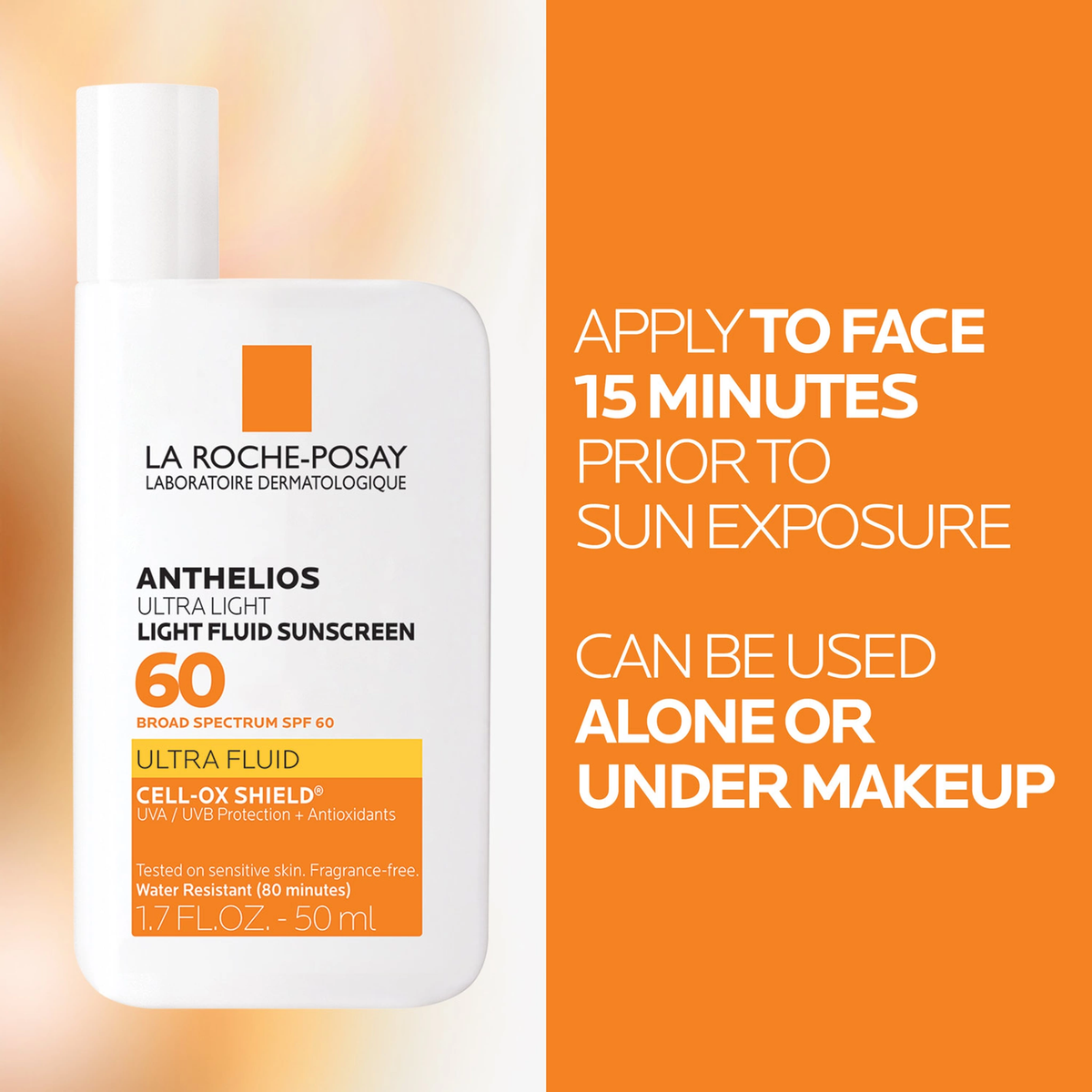 La Roche-Posay Anthelios Ultra Light Fluid Facial Sunscreen SPF 60