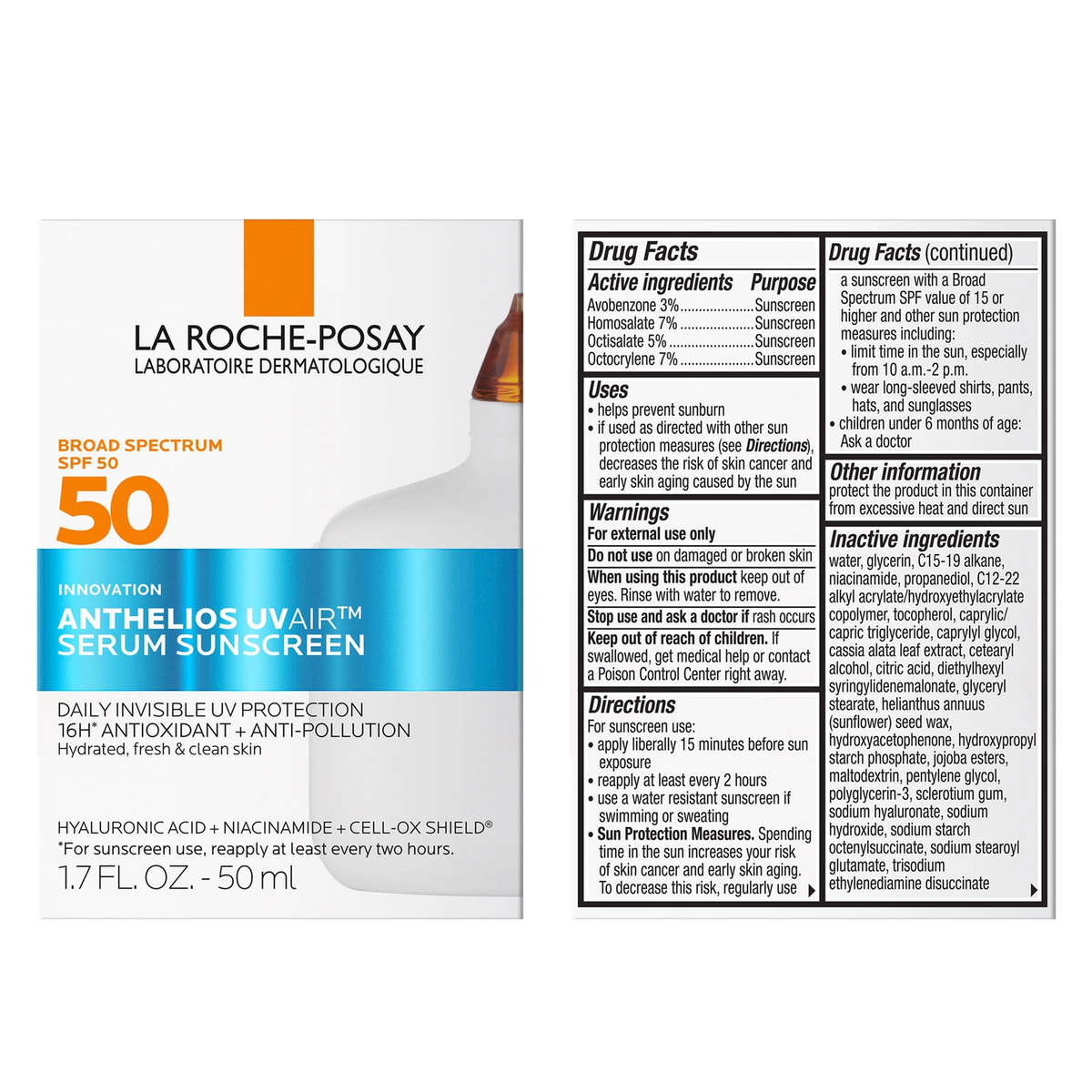La Roche-Posay Anthelios UVAir™ SPF 50 Serum Sunscreen