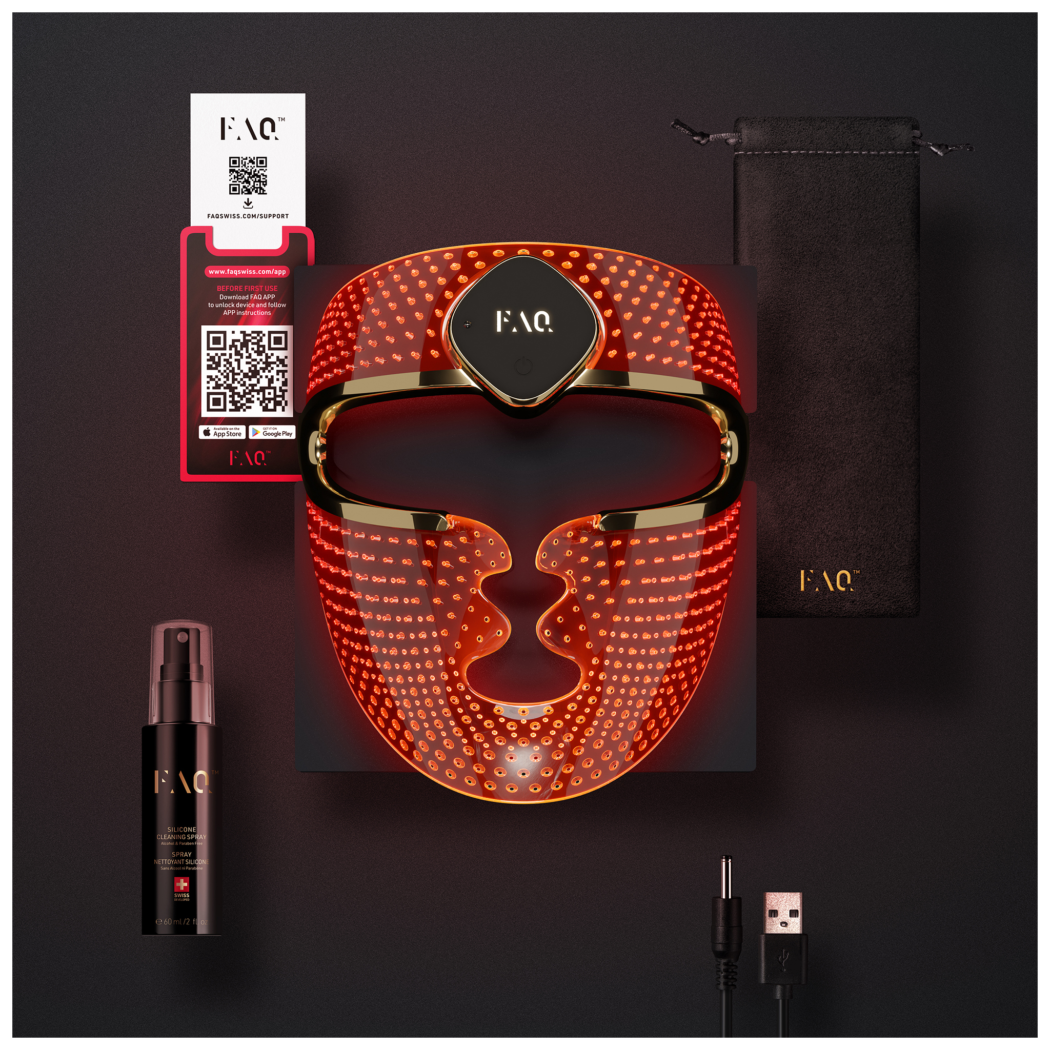 FOREO FAQ 202 Smart Silicone LED Face Mask