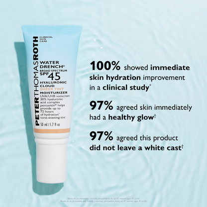 Peter Thomas Roth Water Drench Broad Spectrum SPF 45 Hyaluronic Cloud Sheer Tint Moisturizer