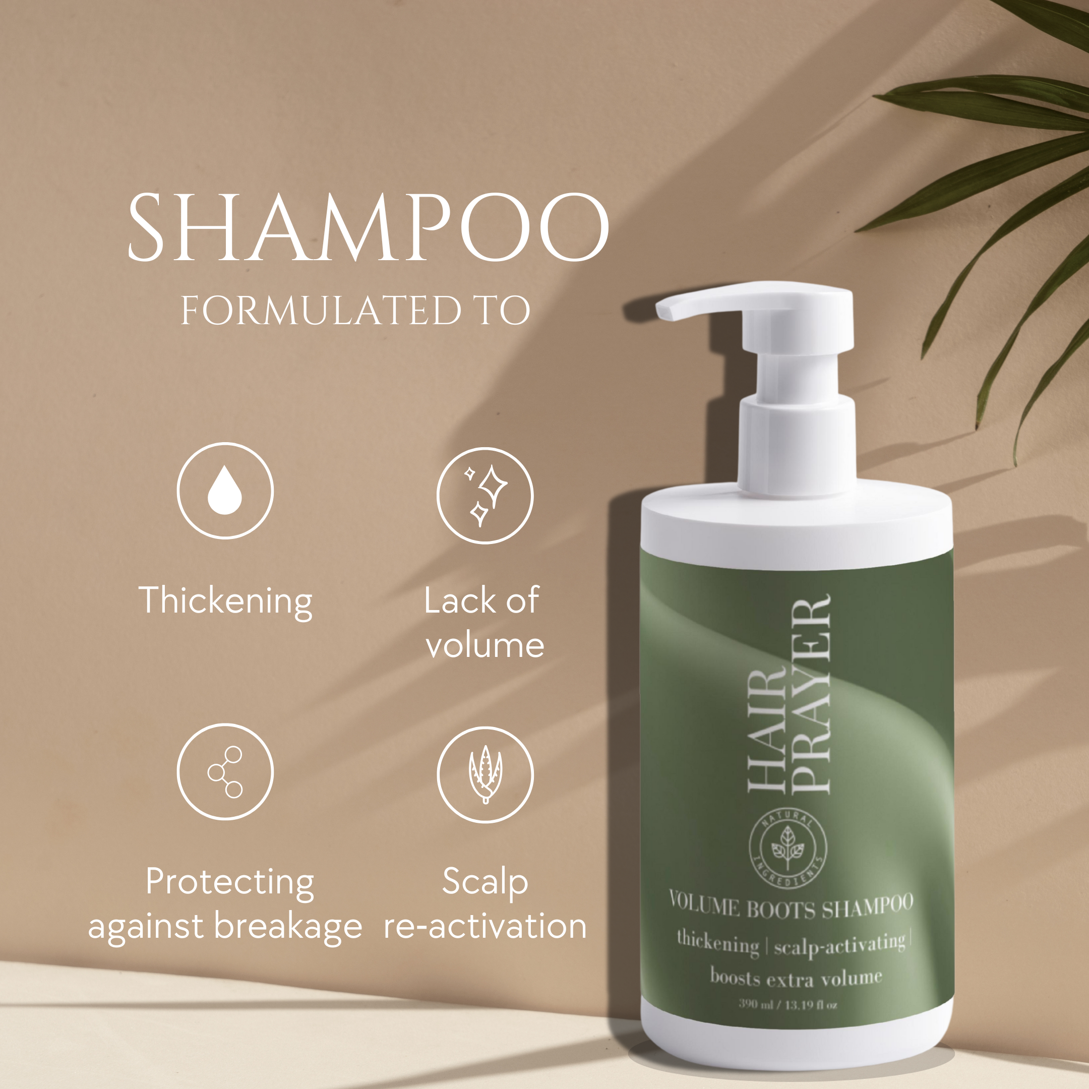 Hair Prayer Growth Volume Boost Shampoo  (Longer, Thicker, Healthier Hair)