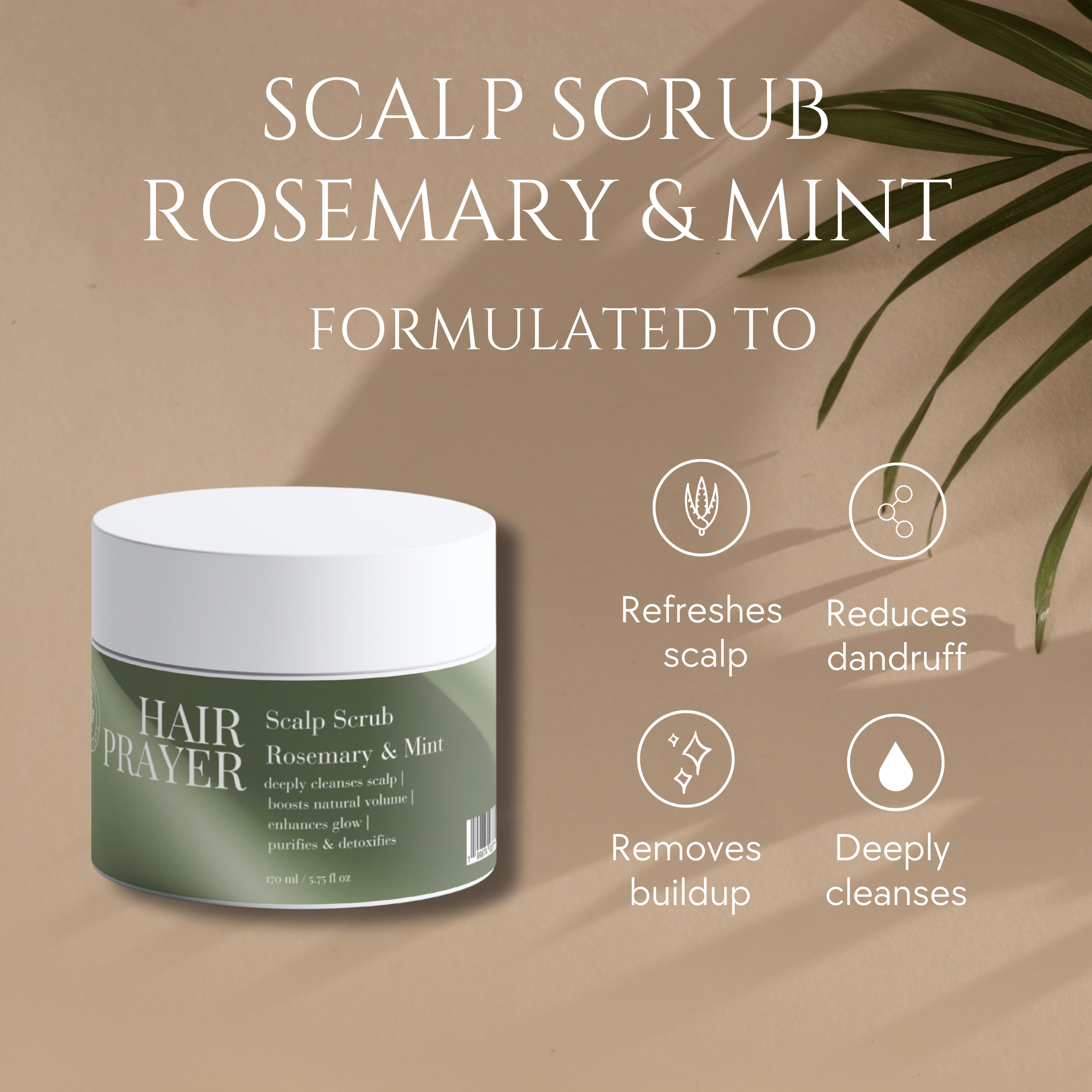 Hair Prayer Scalp Scrub, Rosemary &amp; Mint