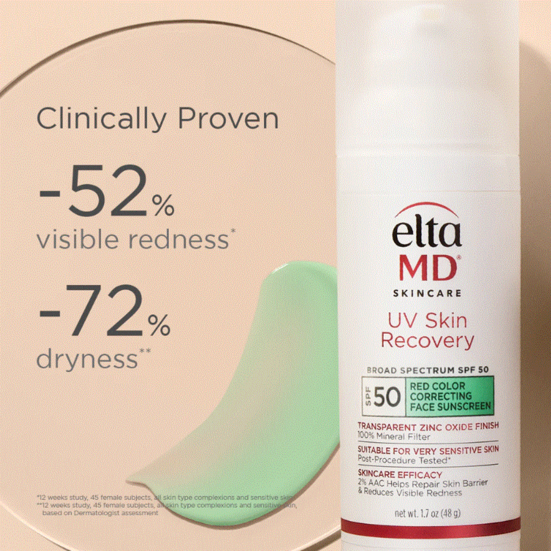 EltaMD UV Recovery Red Color Correcting Green Tint Broad Spectrum SPF 50