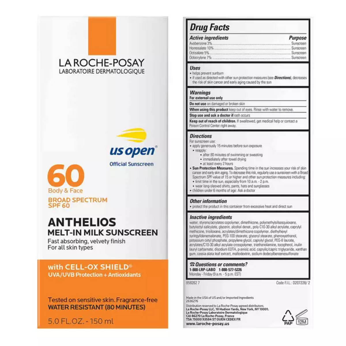 La Roche-Posay Anthelios Melt-In Milk Sunscreen SPF 60