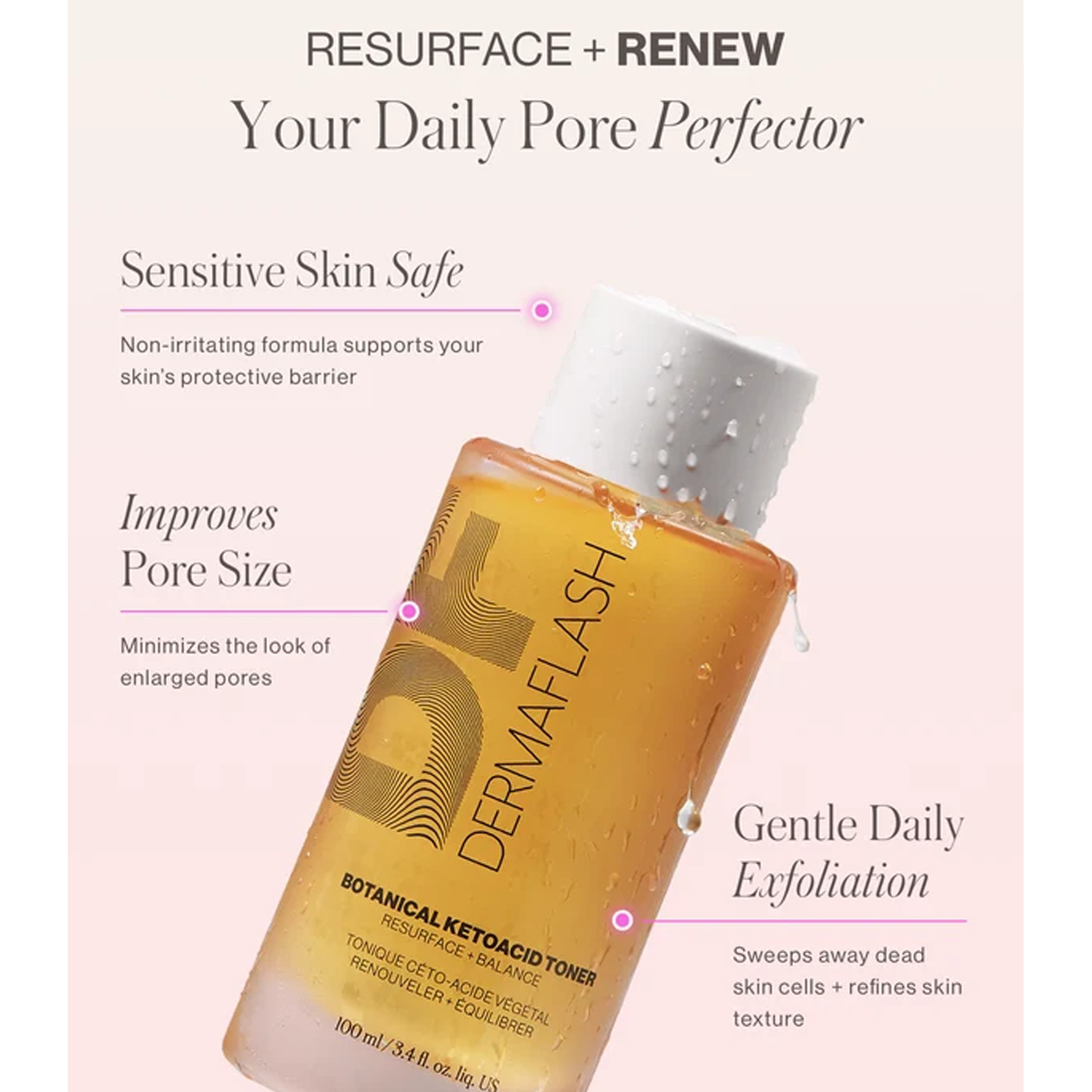 DERMAFLASH Botanical Ketoacid Toner