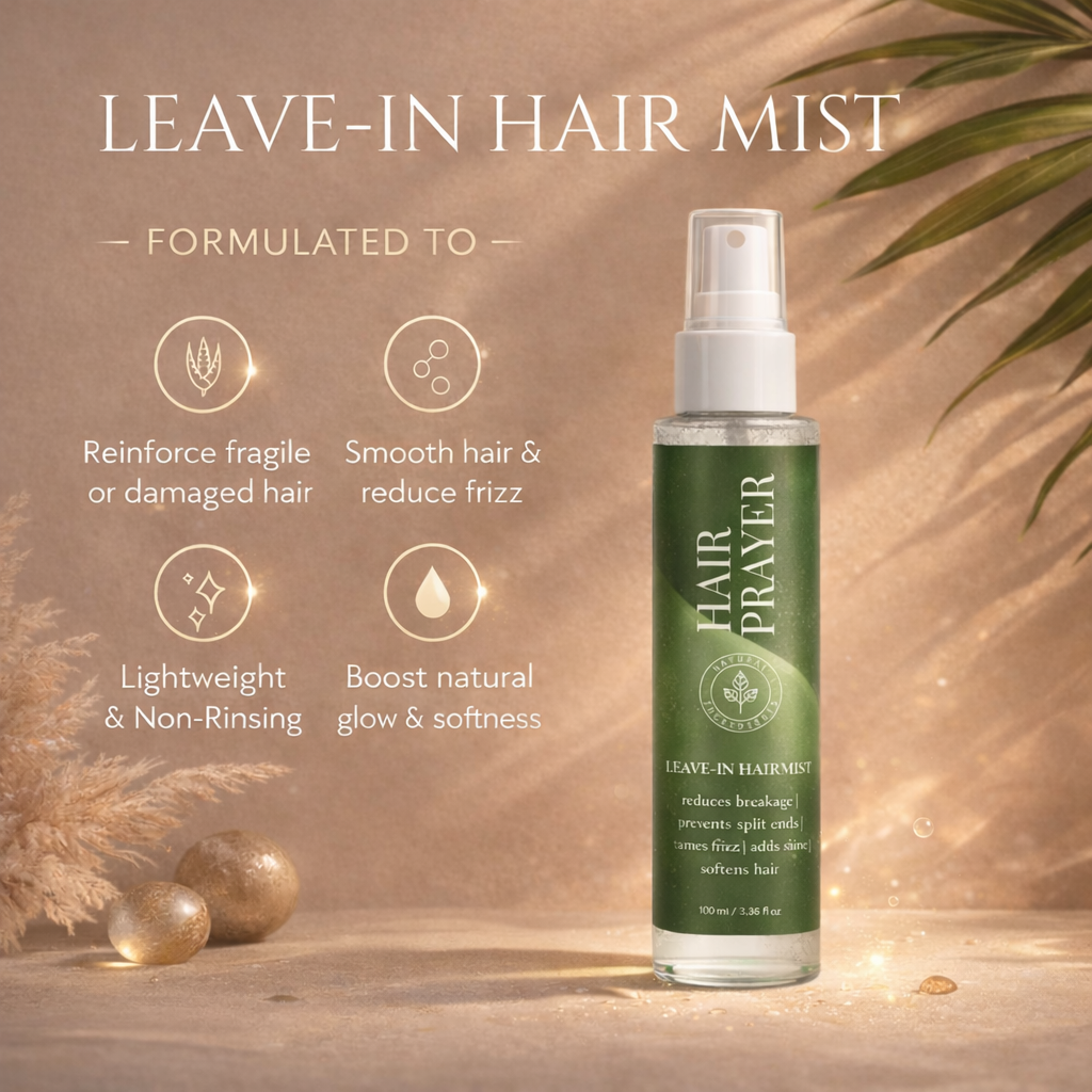 Hair Prayer -Leave-In Hair Mist (Instant Shine, Repair &amp; Heat Protection)