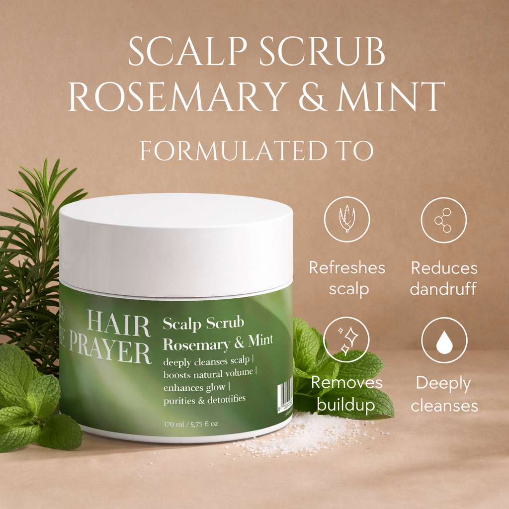 Hair Prayer Scalp Scrub, Rosemary &amp; Mint