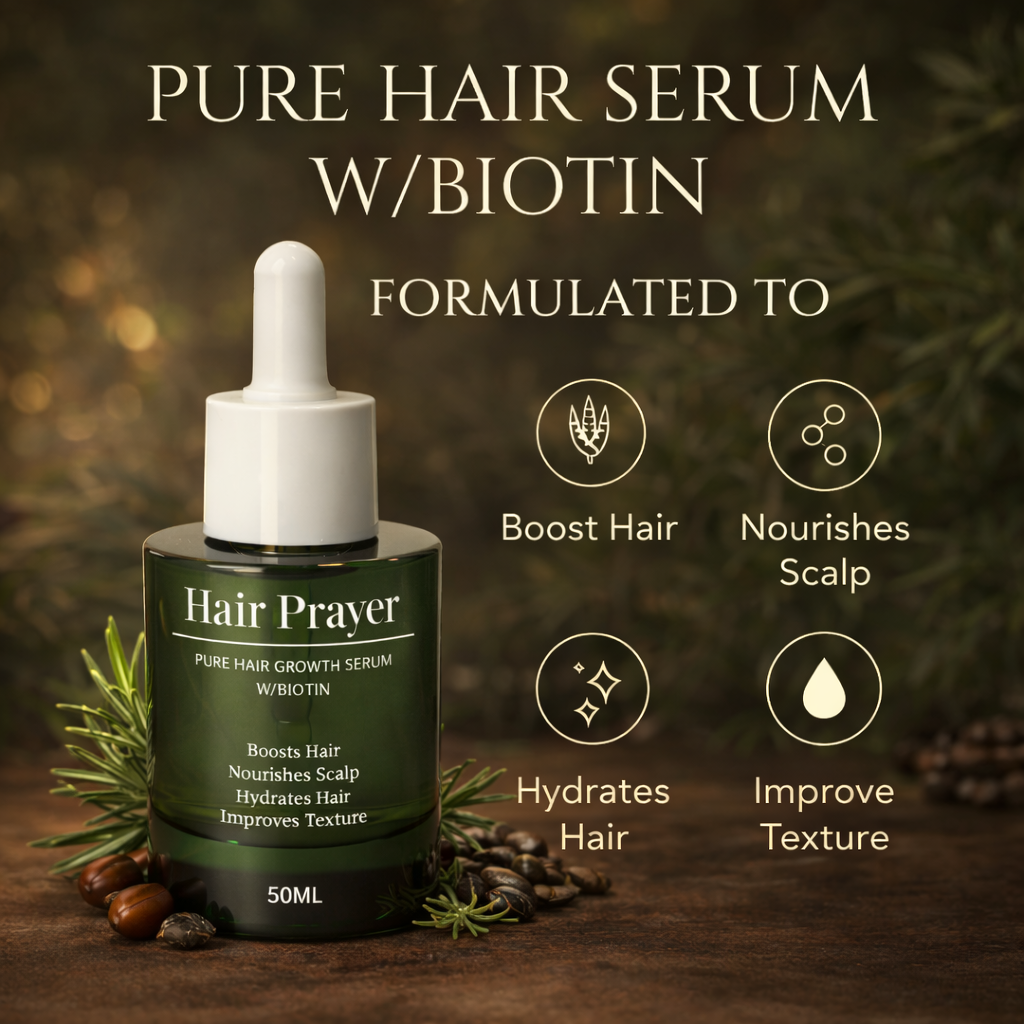 Hair Prayer Pure Hair Growth Serum (Longer, Thicker, Healthier Hair)