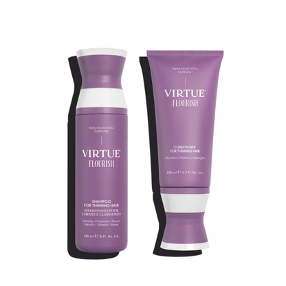 Virtue Flourish Shampoo and Conditioner for Thinning Hair Bundle