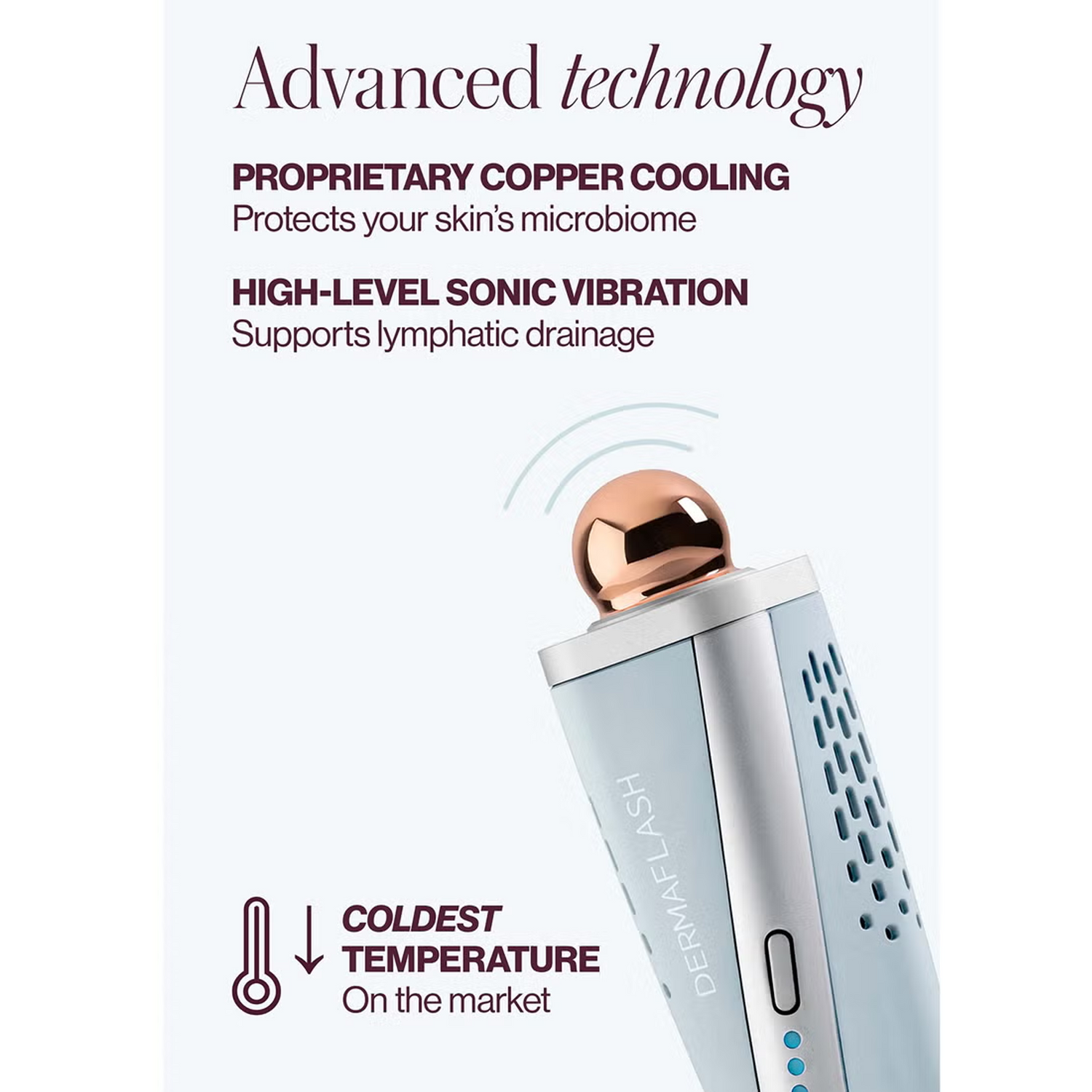 DERMAFLASH Cool Sonic Depuffing and Lymphatic Drainage Set