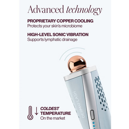 DERMAFLASH Cool Sonic Depuffing and Lymphatic Drainage Set