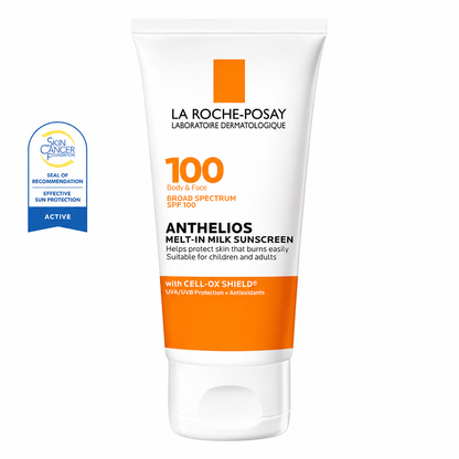 La Roche-Posay Anthelios Melt-In Milk Sunscreen for Face &amp; Body SPF 100