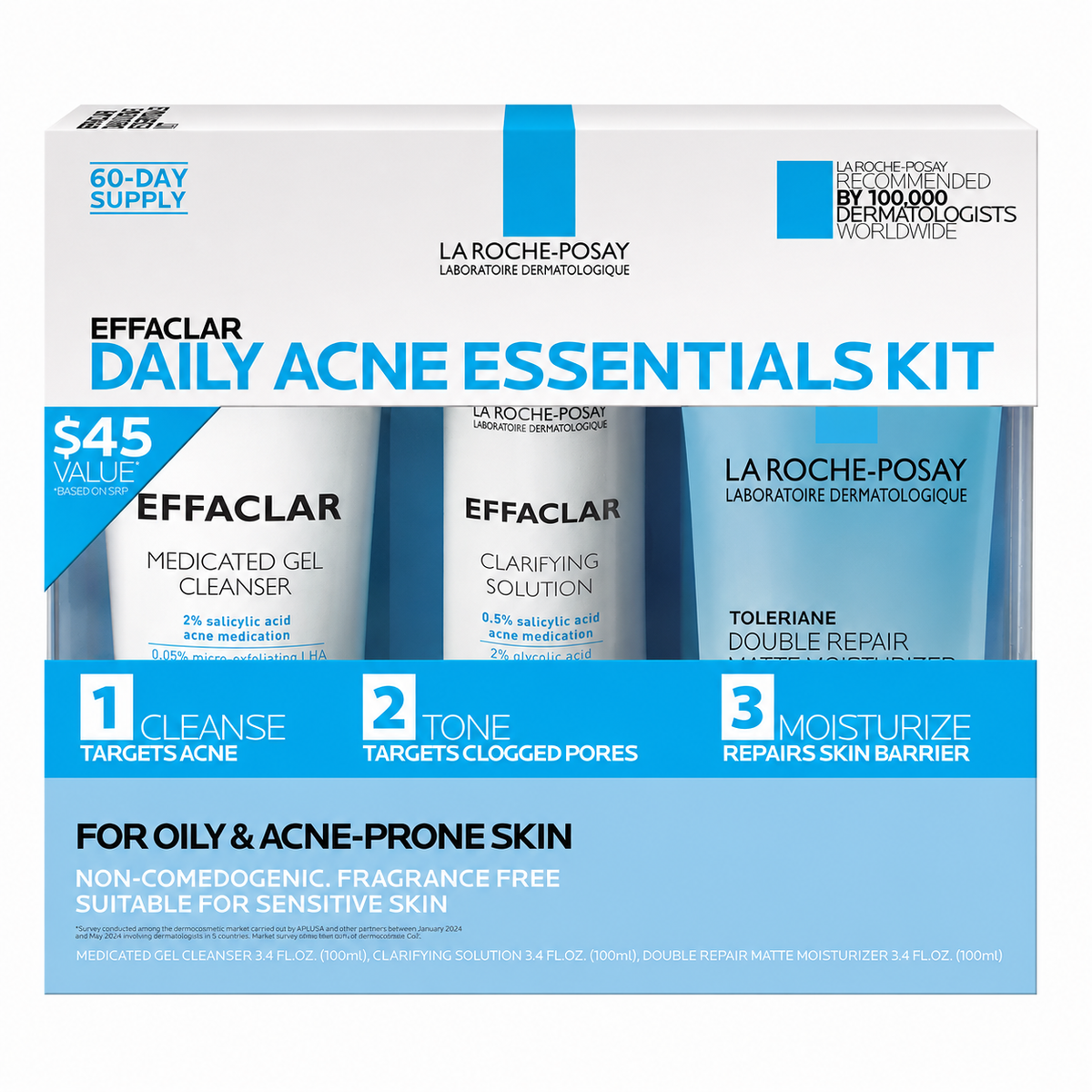 La Roche-Posay Effaclar Daily Acne Essentials Kit