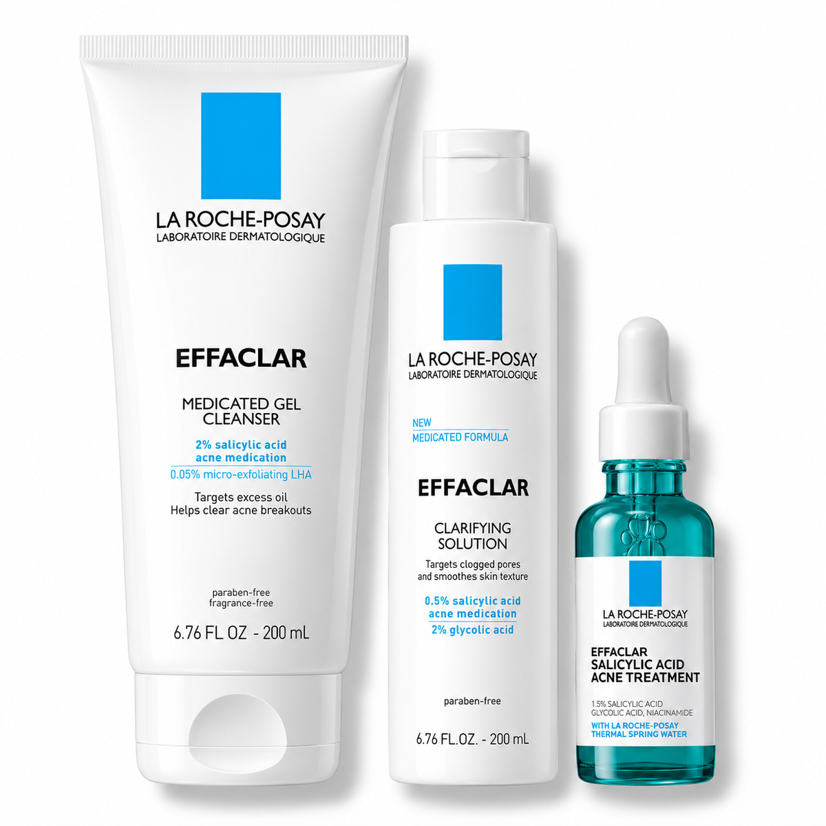 La Roche-Posay Effaclar Salicylic Acid Acne Routine Set