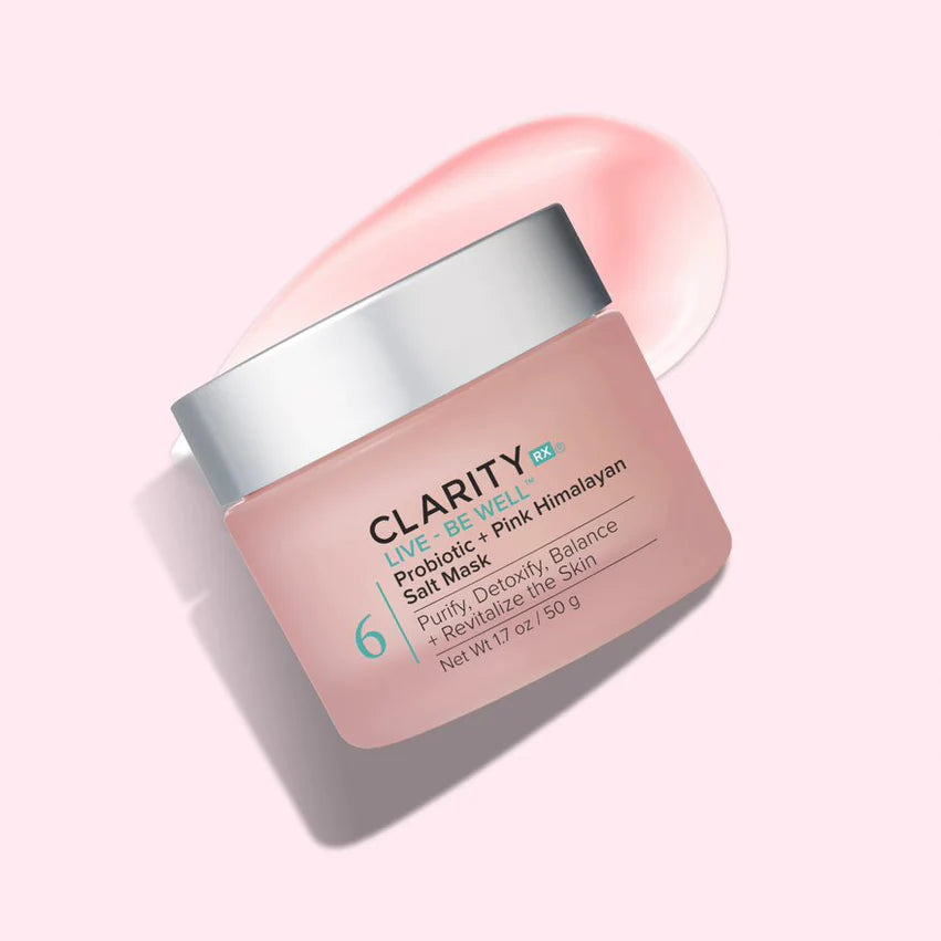 ClarityRx Live + Be Well Probiotic + Pink Himalayan Salt Mask