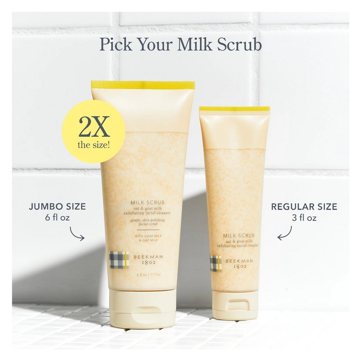 Beekman 1802 Milk Scrub Oat &amp; Goat Milk Exfoliating Cleanser