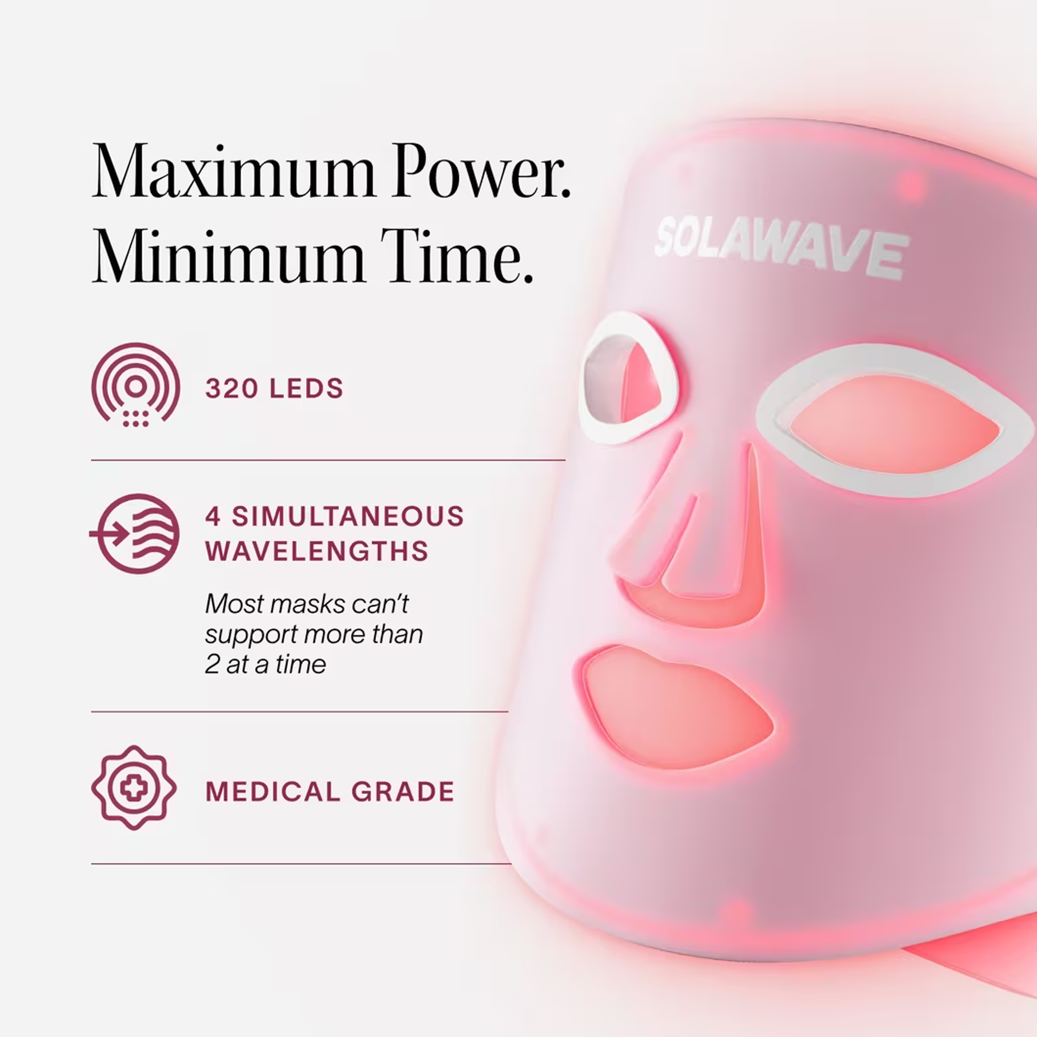 Solawave Wrinkle Retreat Pro LED Face Mask