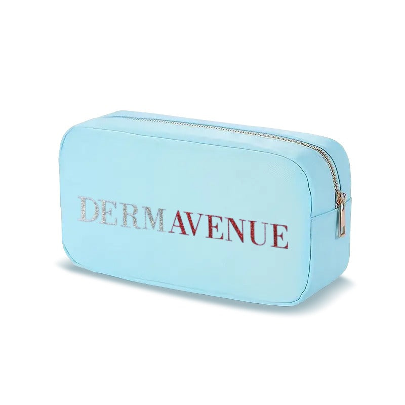 Limited Edition Blue DermAvenue Cosmetic Bag + Samples