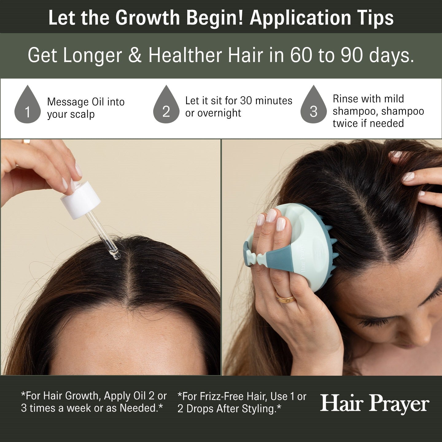 Hair Prayer Pure Hair Growth Serum (Longer, Thicker, Healthier Hair)