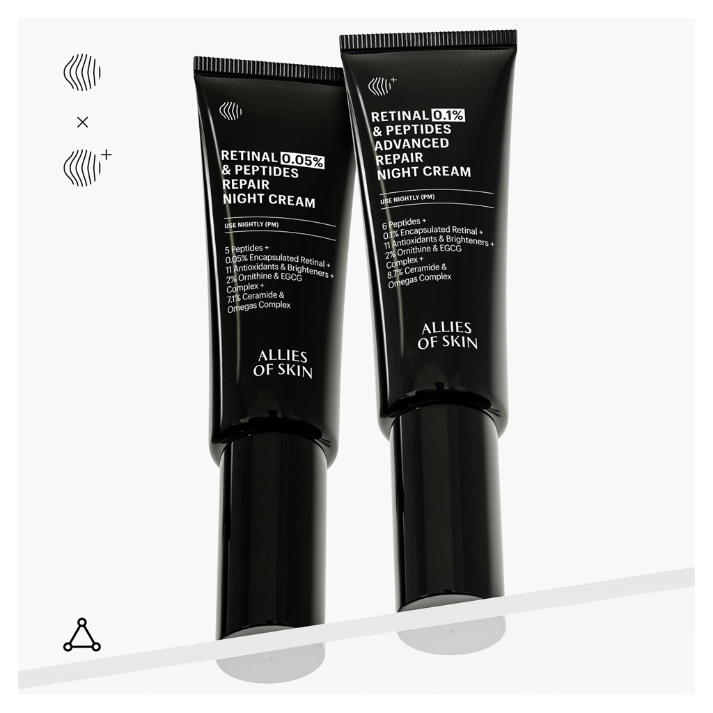 Allies of Skin Retinal 0.1% &amp; Peptides Advanced Repair Night Cream