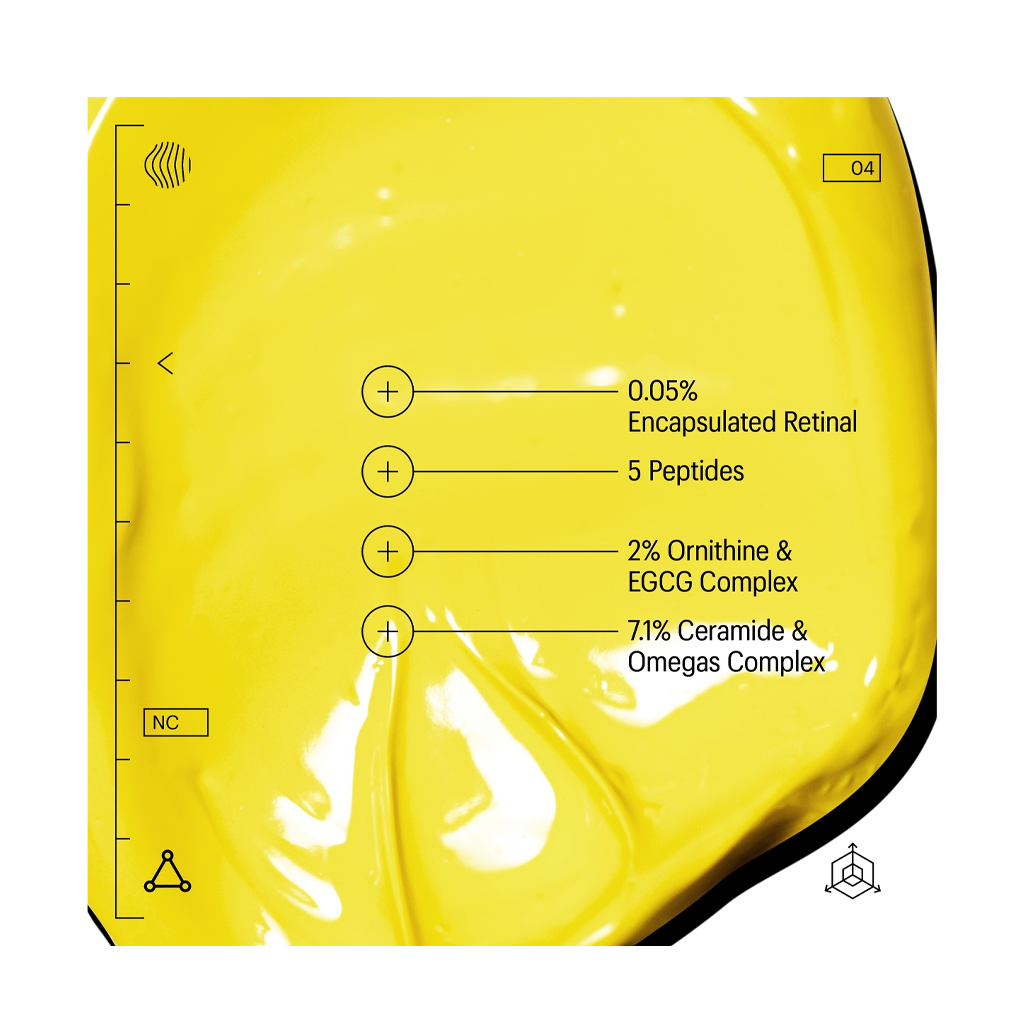 Allies of Skin- TRAVEL SIZE  Retinal 0.05% &amp; Peptides Repair Night Cream