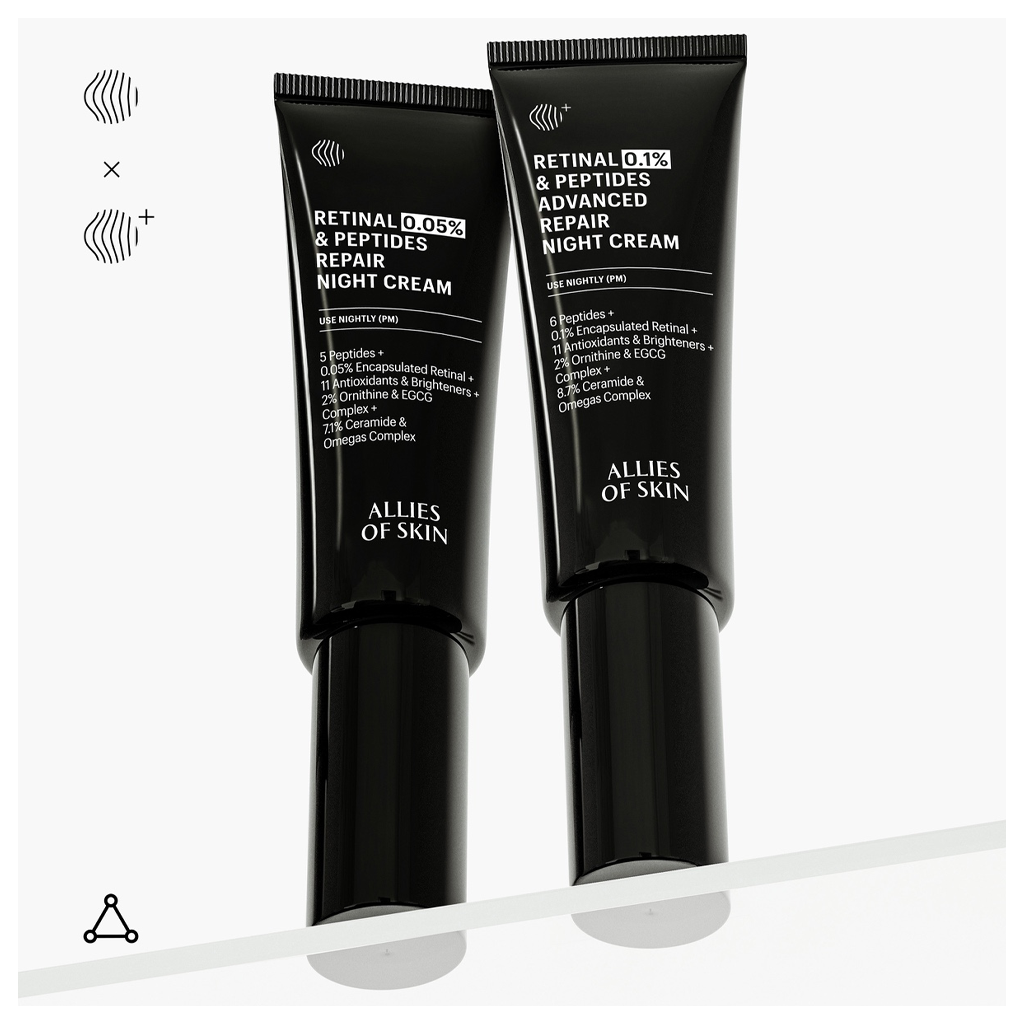 Allies of Skin Retinal 0.05% &amp; Peptides Repair Night Cream