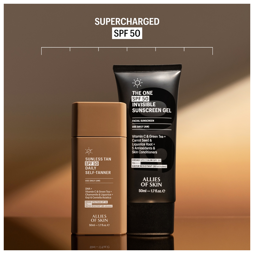 Allies of Skin Sunless Tan SPF 50 Daily Self-Tanner-Backordered