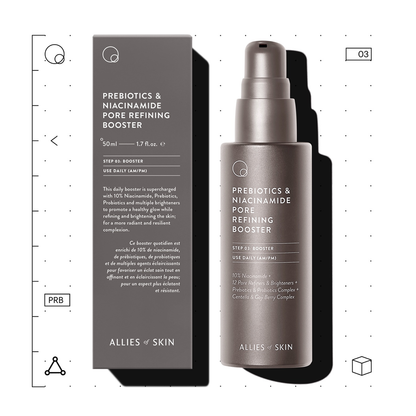Allies of Skin Prebiotic and Niacinamide Pore Refining Booster-Coming Soon