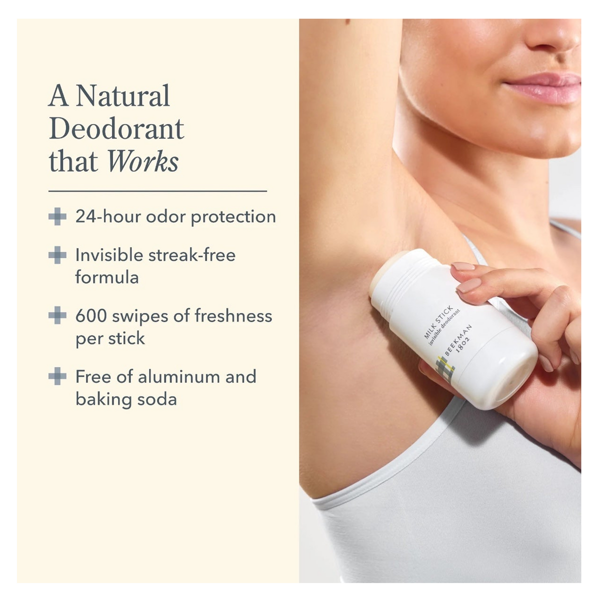 Beekman 1802 Milk Stick Invisible Deodorant