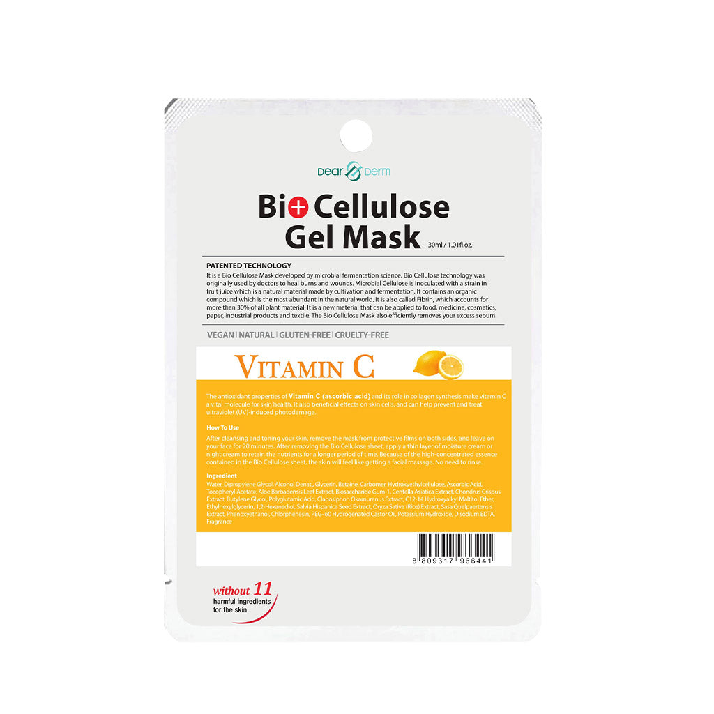 Dearderm Bio Cellulose Gel Mask -Vitamin C