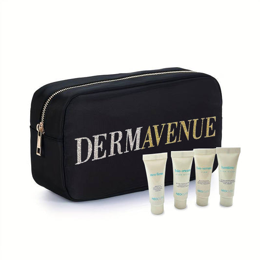 Free DermAvenue Glam Cosmetic Bag + Samples
