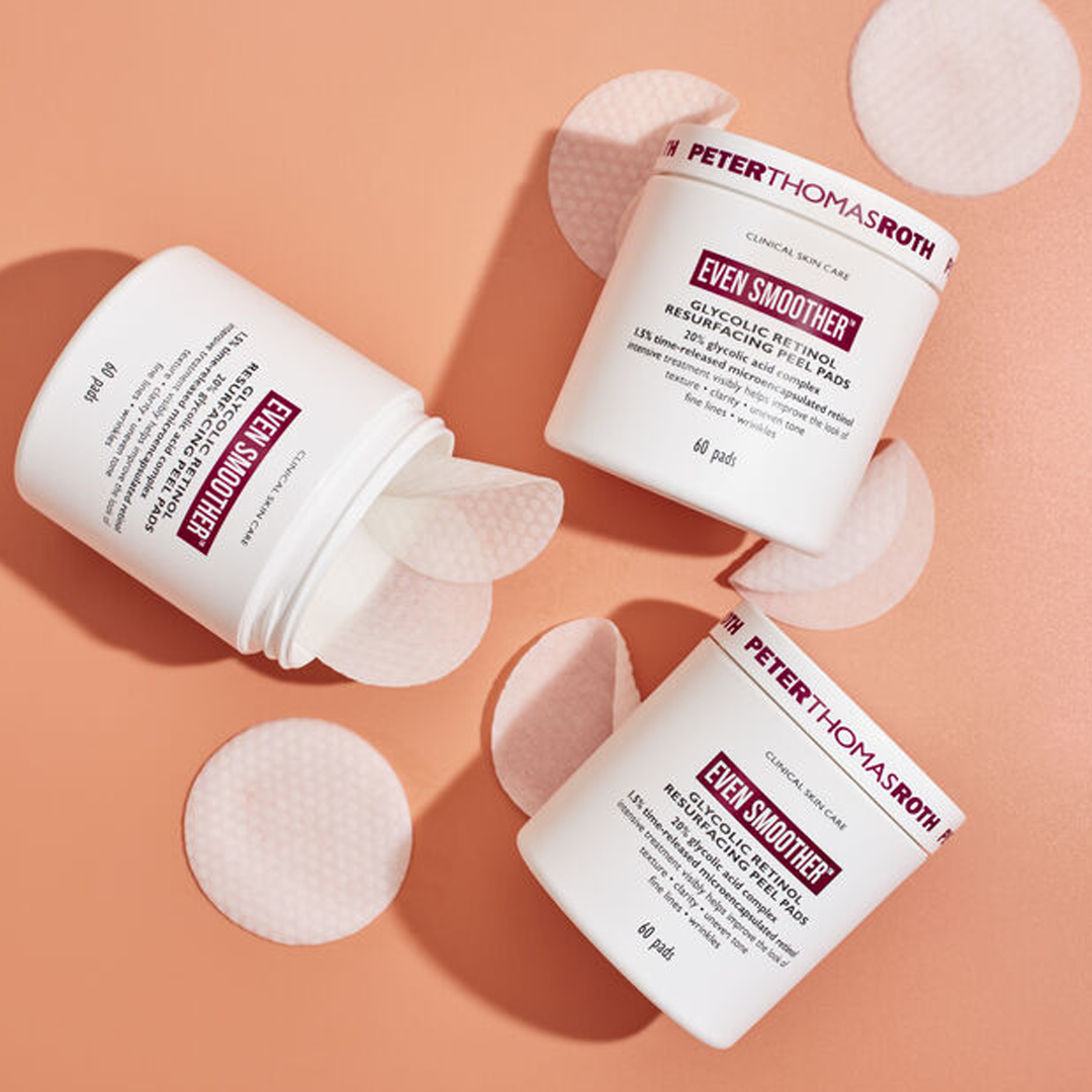 Peter Thomas Roth Even Smoother Glycolic Retinol Resurfacing Peel Pads