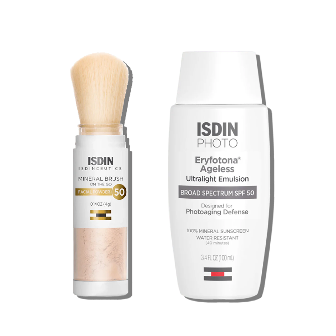 ISDIN Flawless Duo Photoaging Defense Pack with Natural Coverage