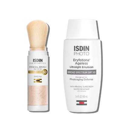 ISDIN Flawless Duo Photoaging Defense Pack with Natural Coverage