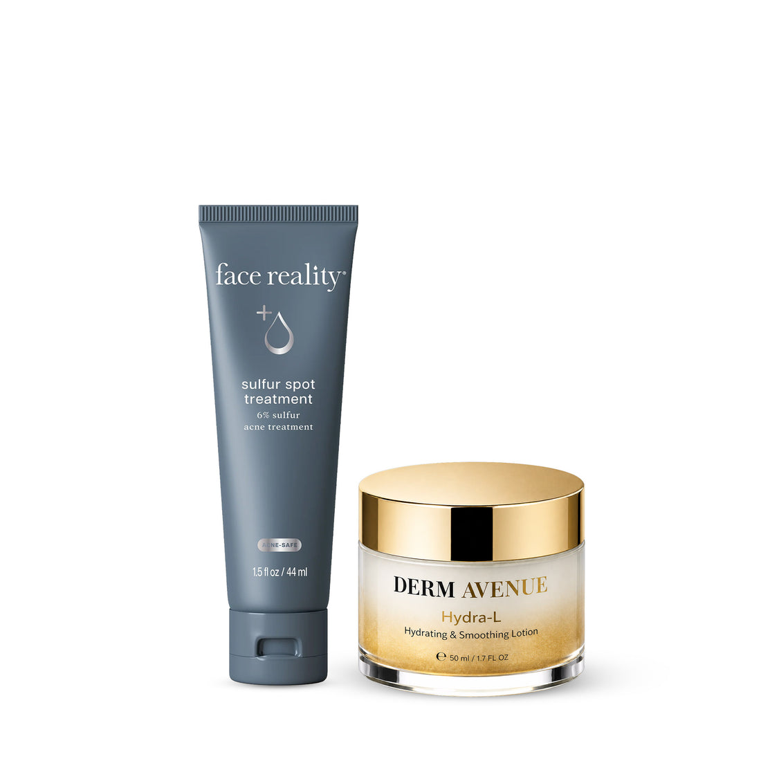 Face Reality Sulfur Spot Treatment + Dermavenue Hydra-L Lotion Bundle