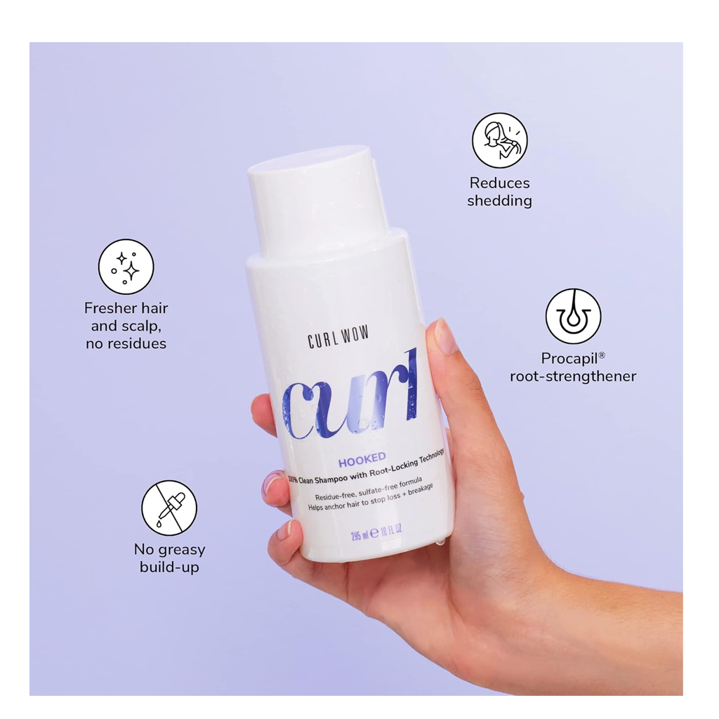 COLOR WOW Hooked ~ 100% Clean Curl Shampoo ~ with Root-Locking Technology