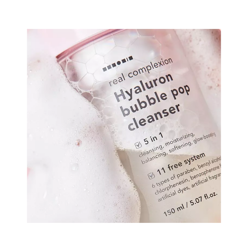 Hanskin Real Complexion Hyaluron Bubble Pop Cleanser