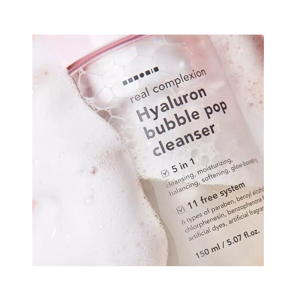 Hanskin Real Complexion Hyaluron Bubble Pop Cleanser