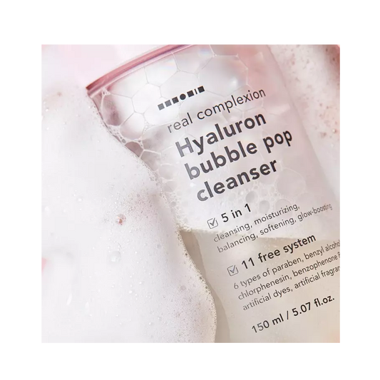 Hanskin Real Complexion Hyaluron Bubble Pop Cleanser