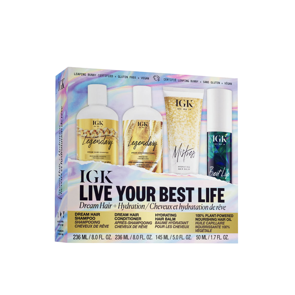 IGK Live Your Best Life 4-Piece Gift Set