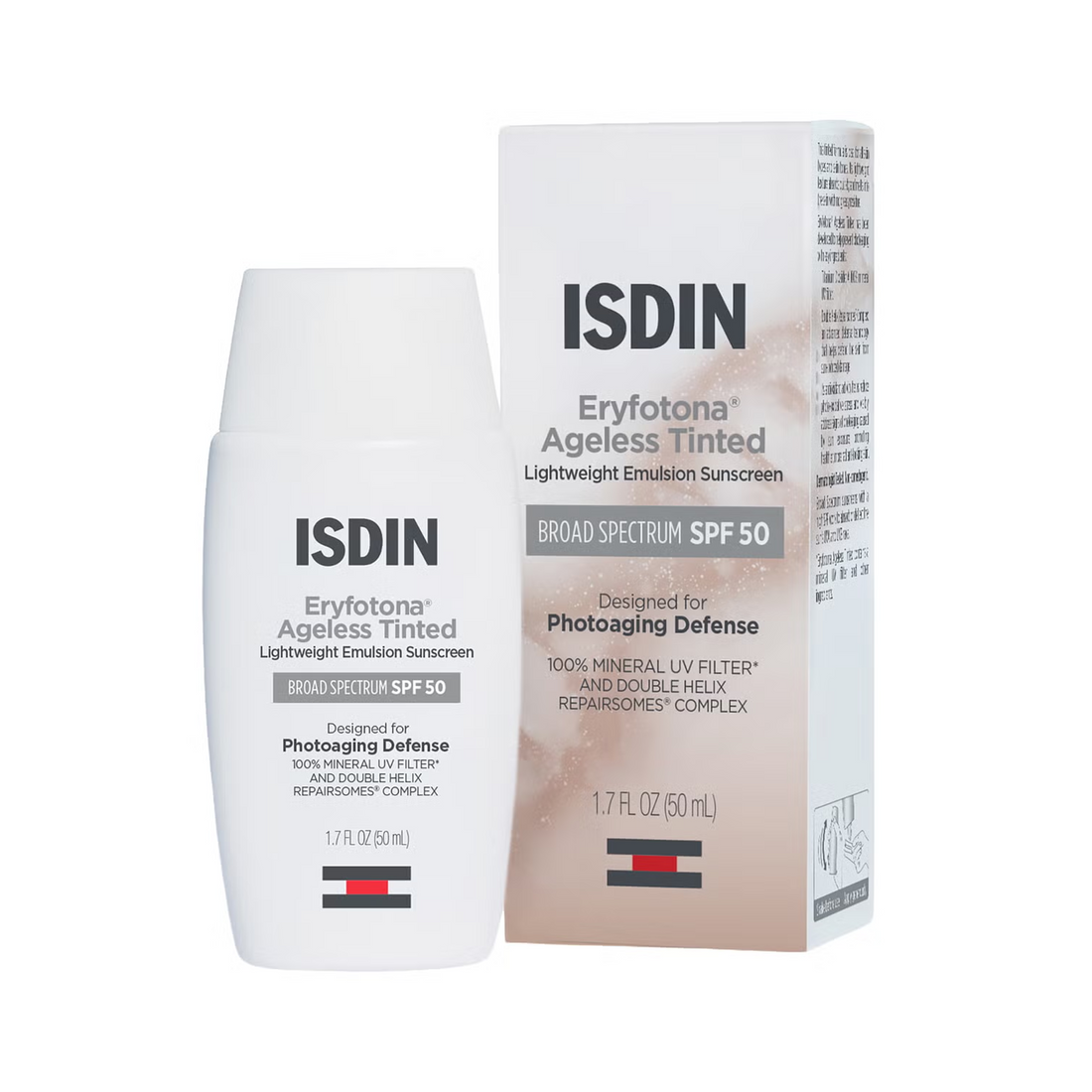 ISDIN Eryfotona Ageless Mineral Broad-Spectrum Tinted Face Sunscreen SPF 50 1.7 oz