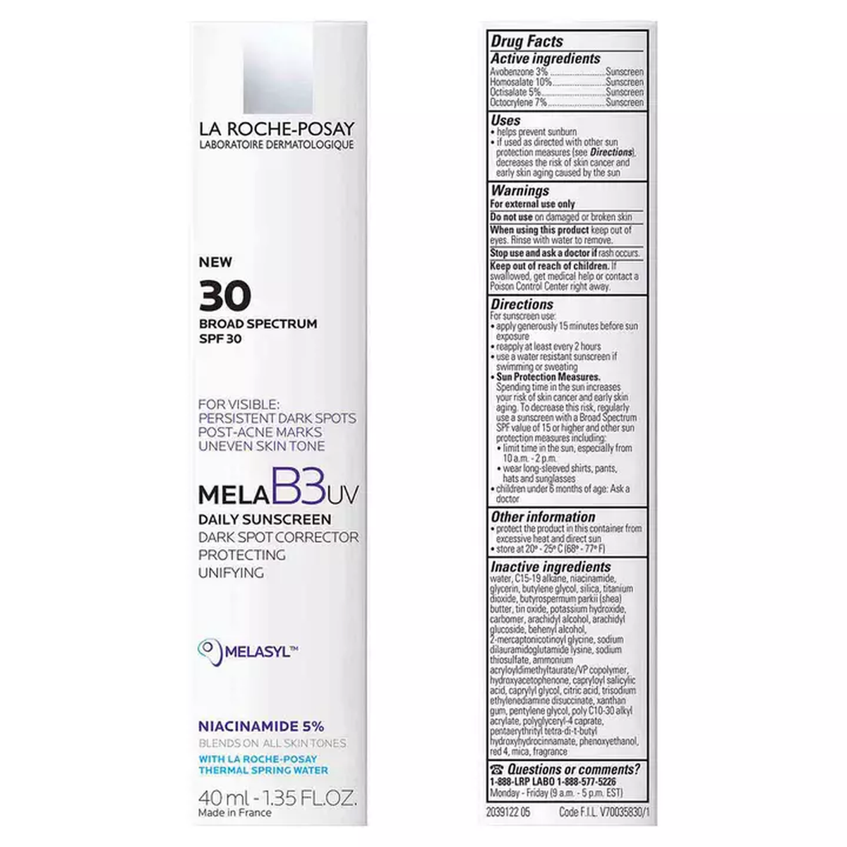 La Roche-Posay Mela B3 UV Daily Moisturizer SPF 30 With Melasyl™ + Niacinamide
