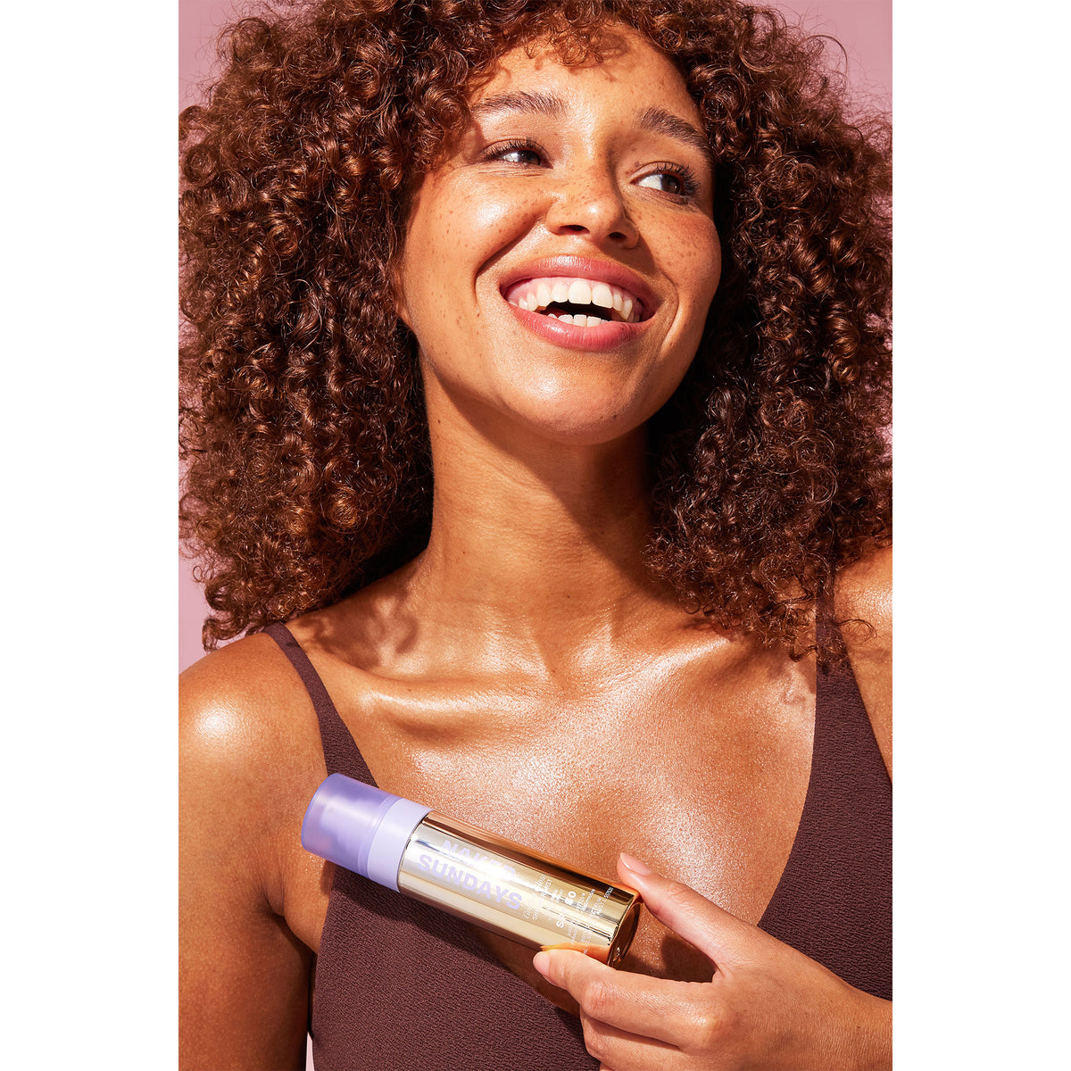 Naked Sundays Golden Glow Shimmer Mist Sunscreen Top Up Spray SPF50 (75mL)