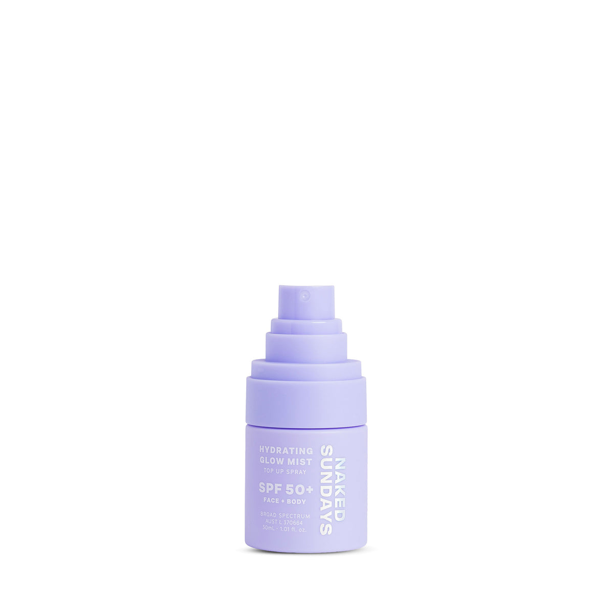 Naked Sundays Hydrating Glow Mist Sunscreen Top Up Spray SPF50